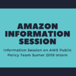 Amazon Public Policy Team 2019 Summer Intern Information Session