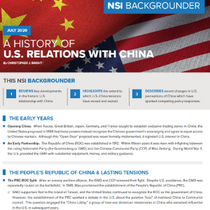 A History of U.S. Relations with China