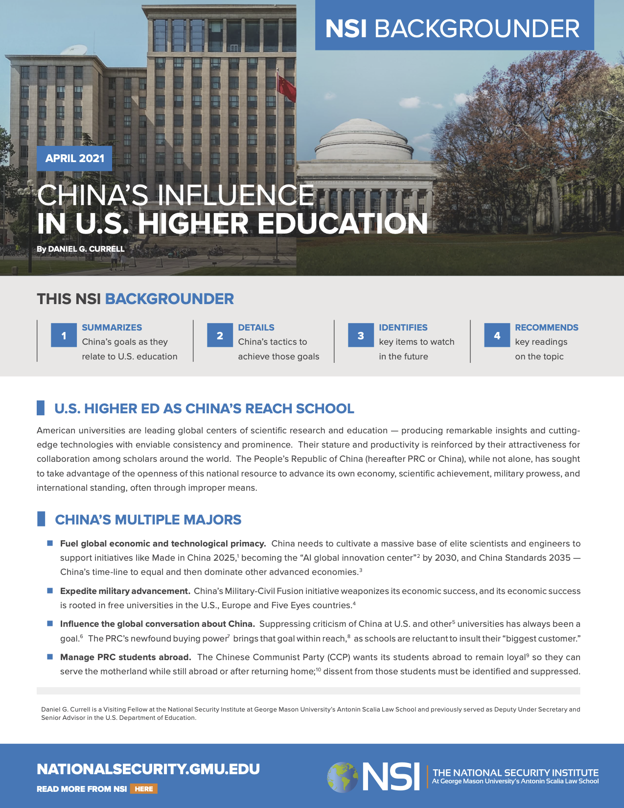Implications for International Education China The National Science Implications for International STEM Education