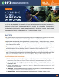 Addressing China’s Oppression of Uyghurs