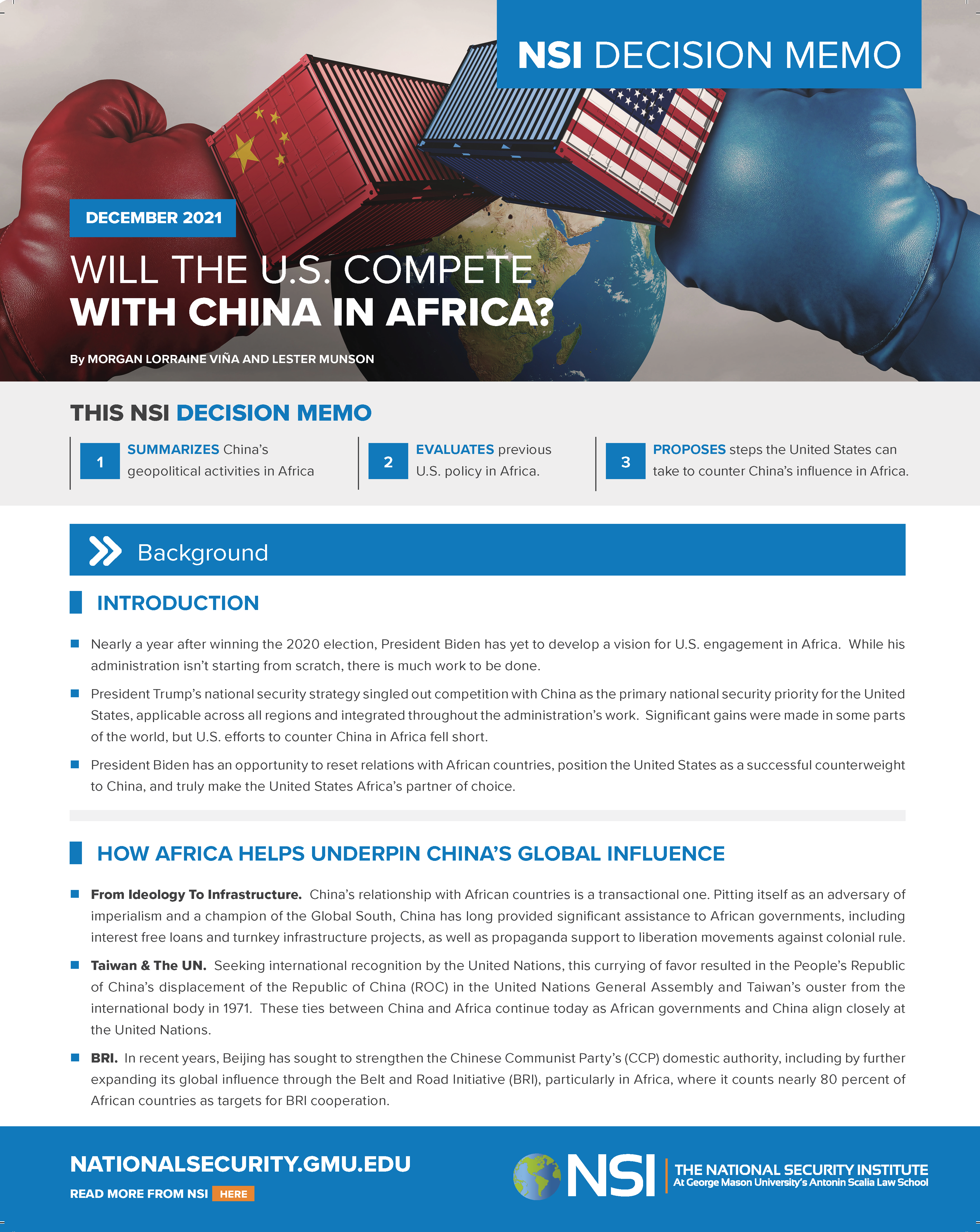 Will the U.S. Compete with China in Africa?