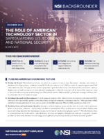 The Role of American Technology Sector in Safeguarding U.S. Economic and National Security