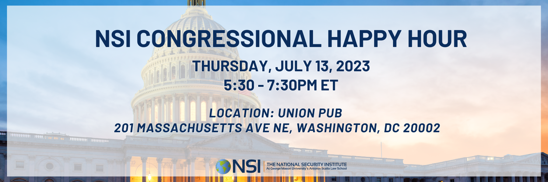 NSI Congressional Happy Hour - July 13, 2023