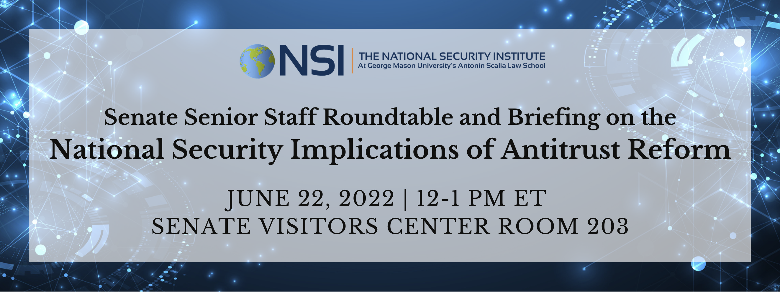 Senate Roundtable on the National Security Implications of Antitrust Reform