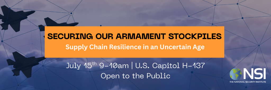 Securing our Armament Stockpiles: Supply Chain Resilience for an Uncertain Age